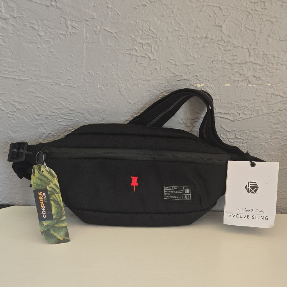 Hex Brand Evolve Sling Bag Black Crossbody Waist Bag